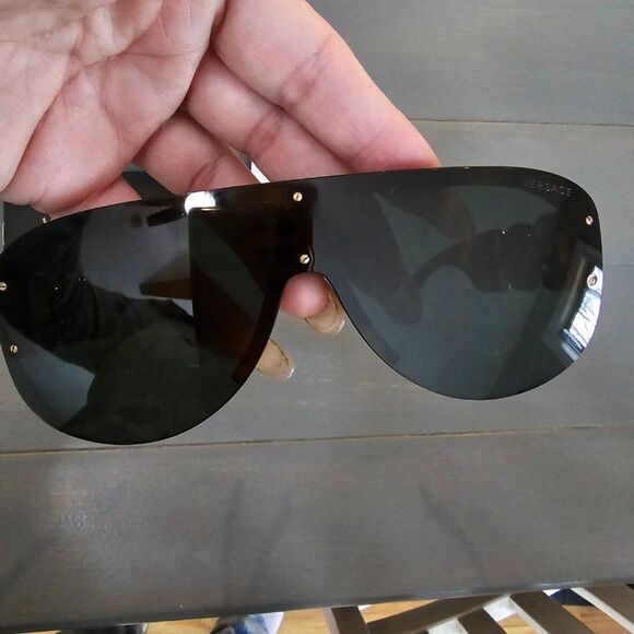 Versace Men's Havana Aviator 48 mm Sunglasses VE4391 531771 - Picture 7 of 16